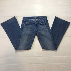 7 FAM "A Pocket" The Lexie Jeans Flare Denim Sz 24